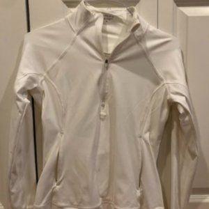 athleta white quarter zip jacket